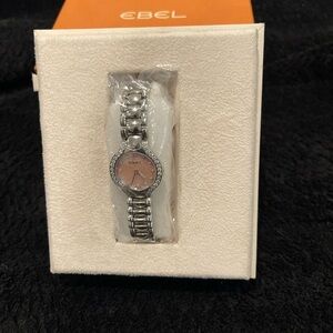 Ebel Women's Silver Watch with Pink Dial